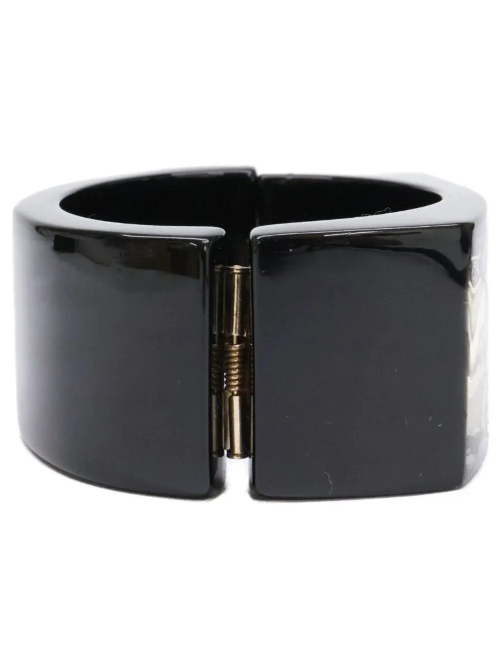 Chanel 09c Resin Hingerd CC Logo Bracelet